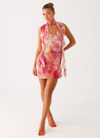 Tanner Mini Dress - Flamingo Fling