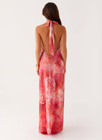 California Maxi Dress - Flamingo Fling