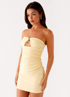 Simeon Mini Dress - Yellow