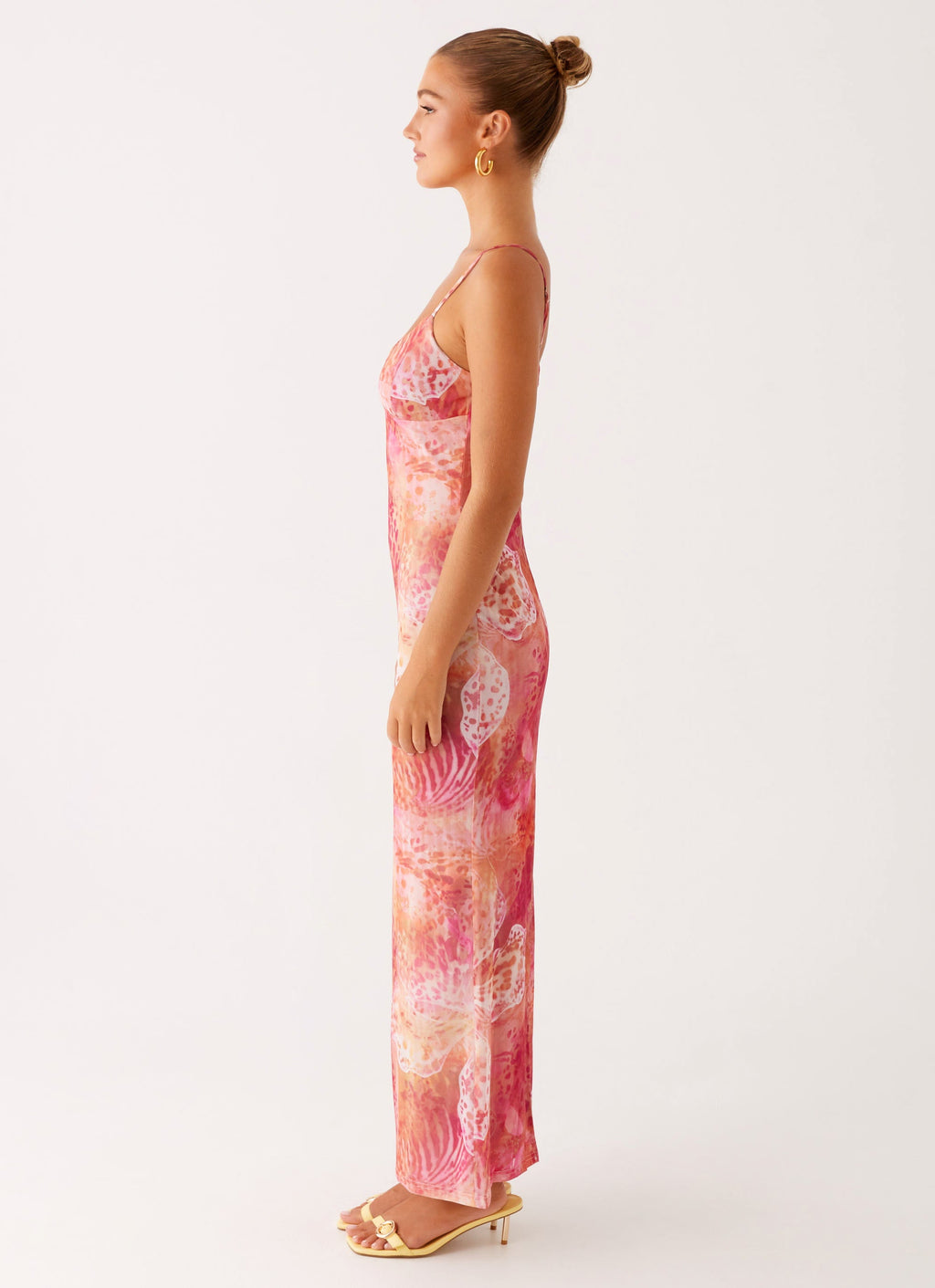 Kasey Midi Dress - Flamingo Fling