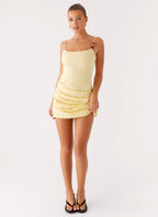 Adella Mini Dress - Yellow
