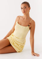 Adella Mini Dress - Yellow