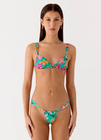 Airlie Scrunch Bikini Bottoms - Jungle Bloom
