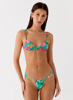 Airlie Scrunch Bikini Bottoms - Jungle Bloom