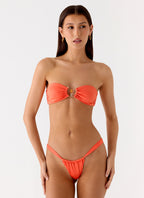 Airlie Scrunch Bikini Bottoms - Orange