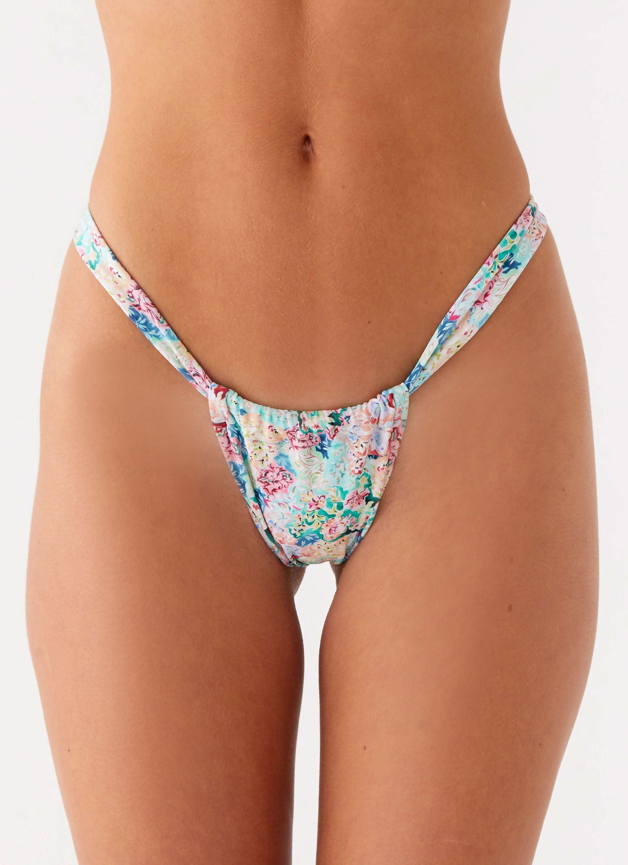 Airlie Scrunch Bikini Bottoms - Santorini Floral