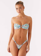 Airlie Scrunch Bikini Bottoms - Santorini Floral