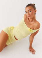 Aliah Knit Top - Yellow