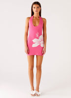 Aloha Knit Mini Dress - Pink