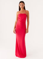 Amari Maxi Dress - Raspberry
