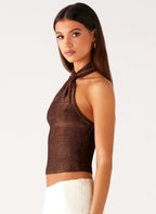 Amber Light Top - Chocolate