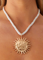 Amber Necklace - Gold