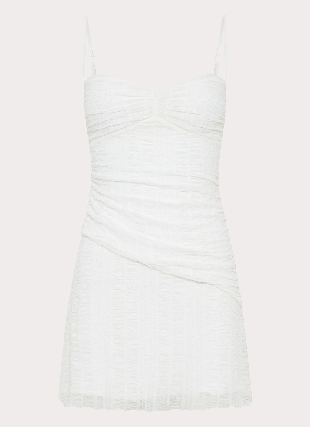 Arden Mesh Mini Dress - White