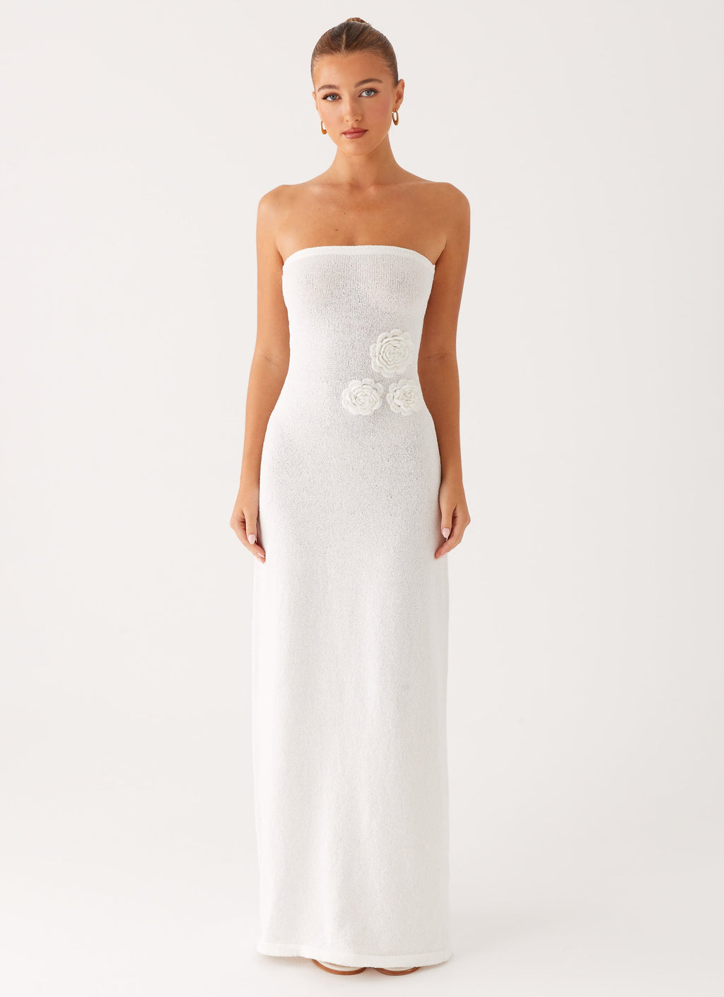 Arli Strapless Maxi Dress - Ivory