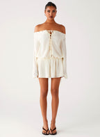 Astaria Mini Dress - Ivory
