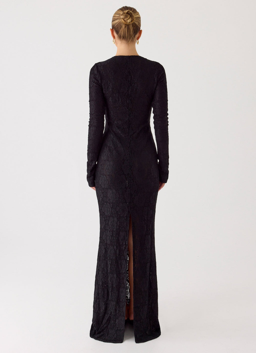 Astoria Long Sleeve Maxi Dress - Black