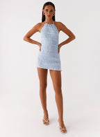 Aullie Mini Dress - Blue