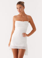 Axel Beaded Mini Dress - White