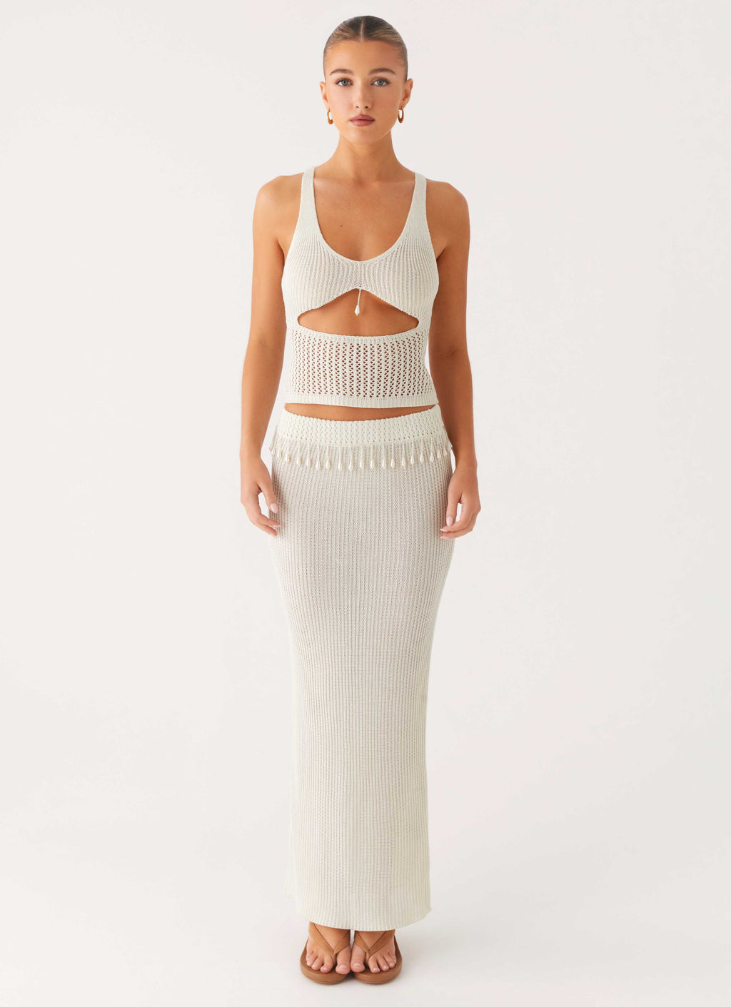 Basilia Maxi Skirt - Off White