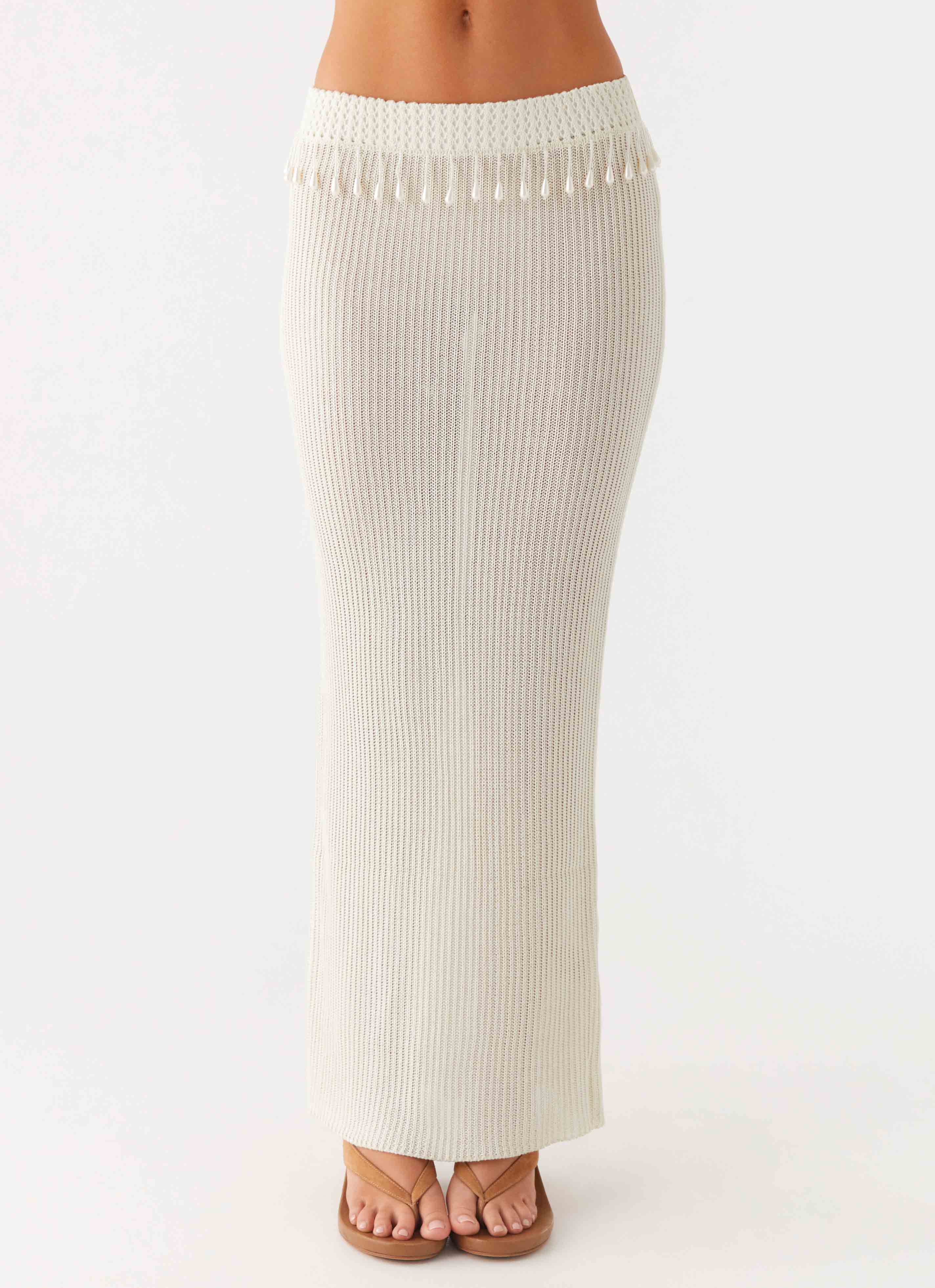 Basilia Maxi Skirt - Off White