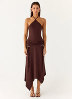 Becerra Midi Dress - Cool Chocolate