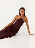 Becerra Midi Dress - Cool Chocolate