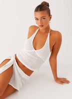 Bernie Halter Top - Ivory