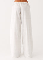 Bille Low Rise Pants - White