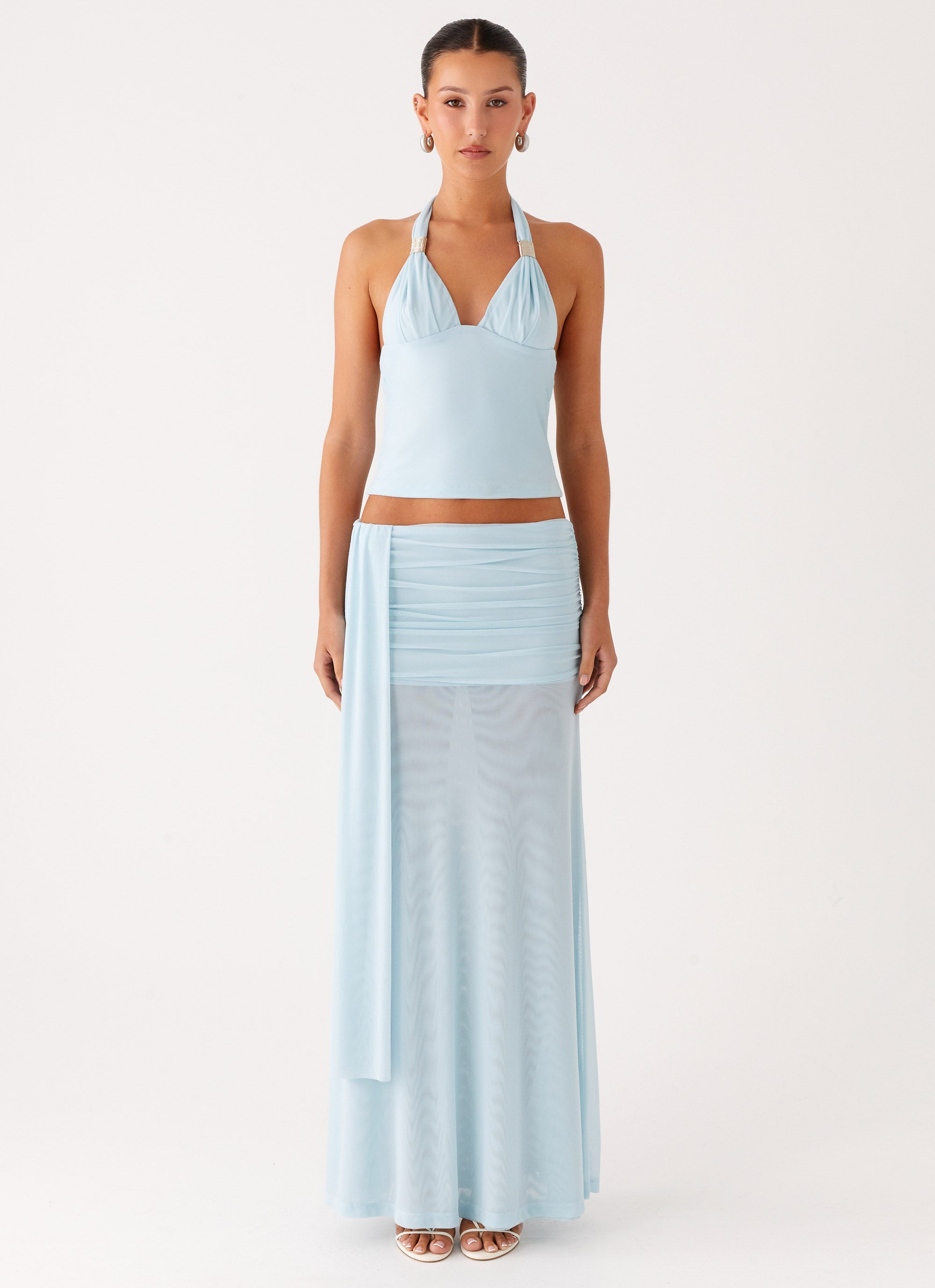 Blaze Halter Top - Blue