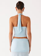Blaze Halter Top - Blue