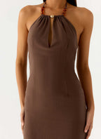 Bloomers Maxi Dress - Brown