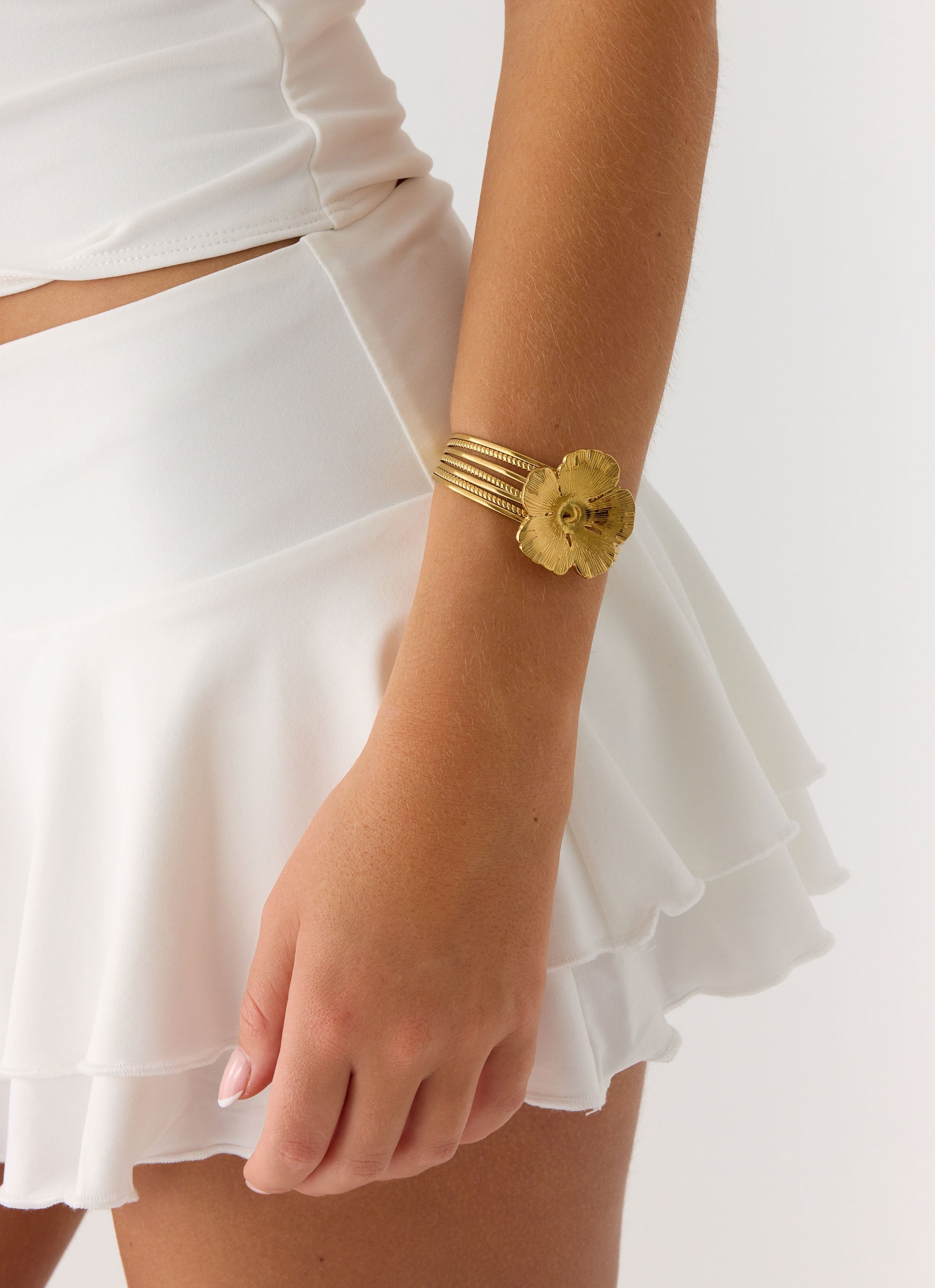 Bloomette Bangle - Gold
