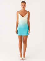 Brinny Mini Dress - Green Ombre