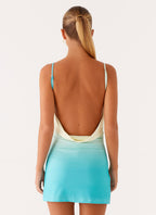 Brinny Mini Dress - Green Ombre