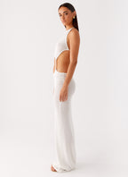 Caicos Crochet Maxi Dress - White