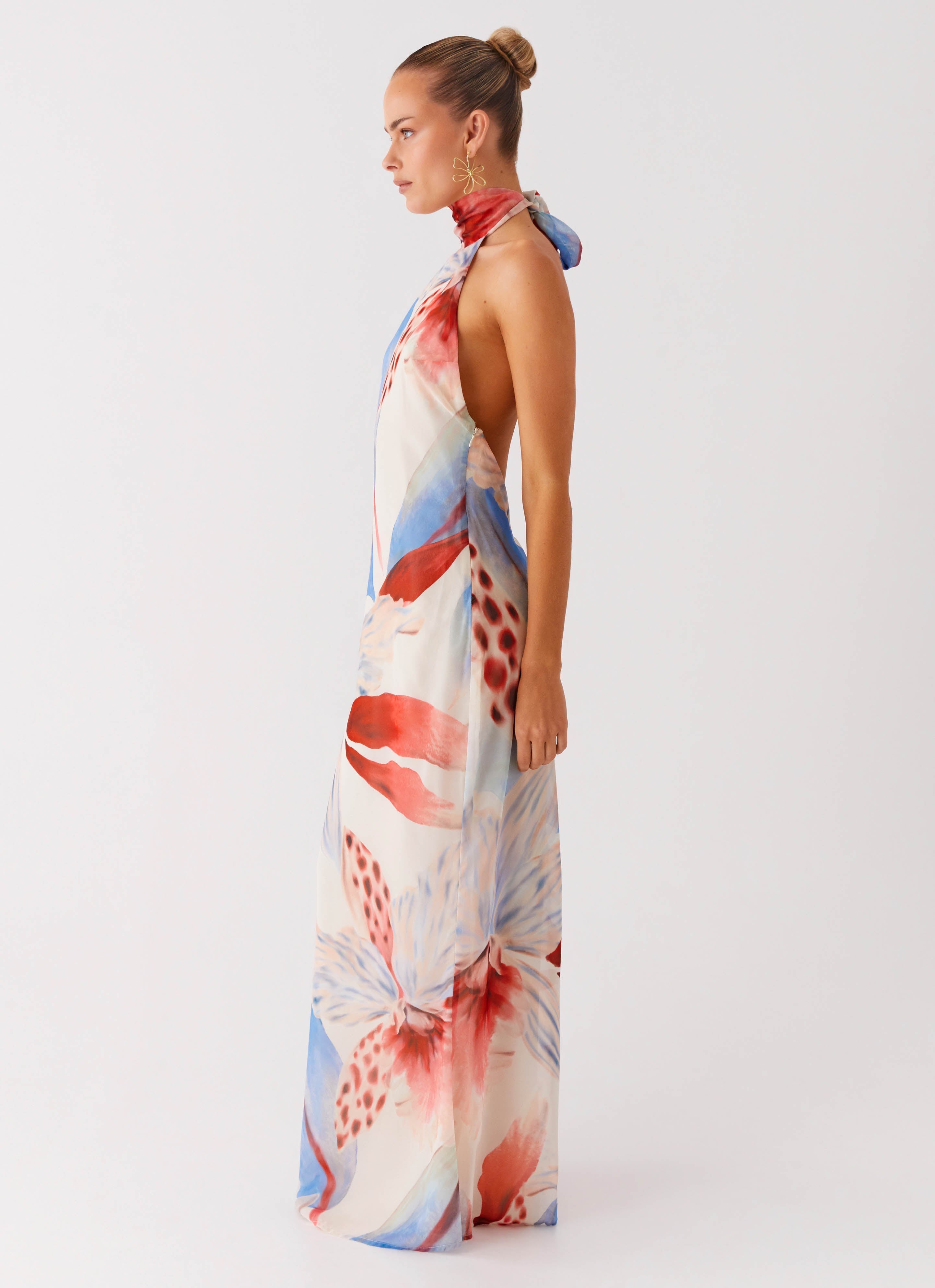 California Maxi Dress - Deep Sea Bloom
