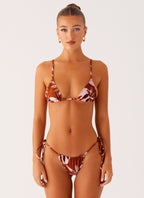 Calista Bikini Top - Cinnamon Palm