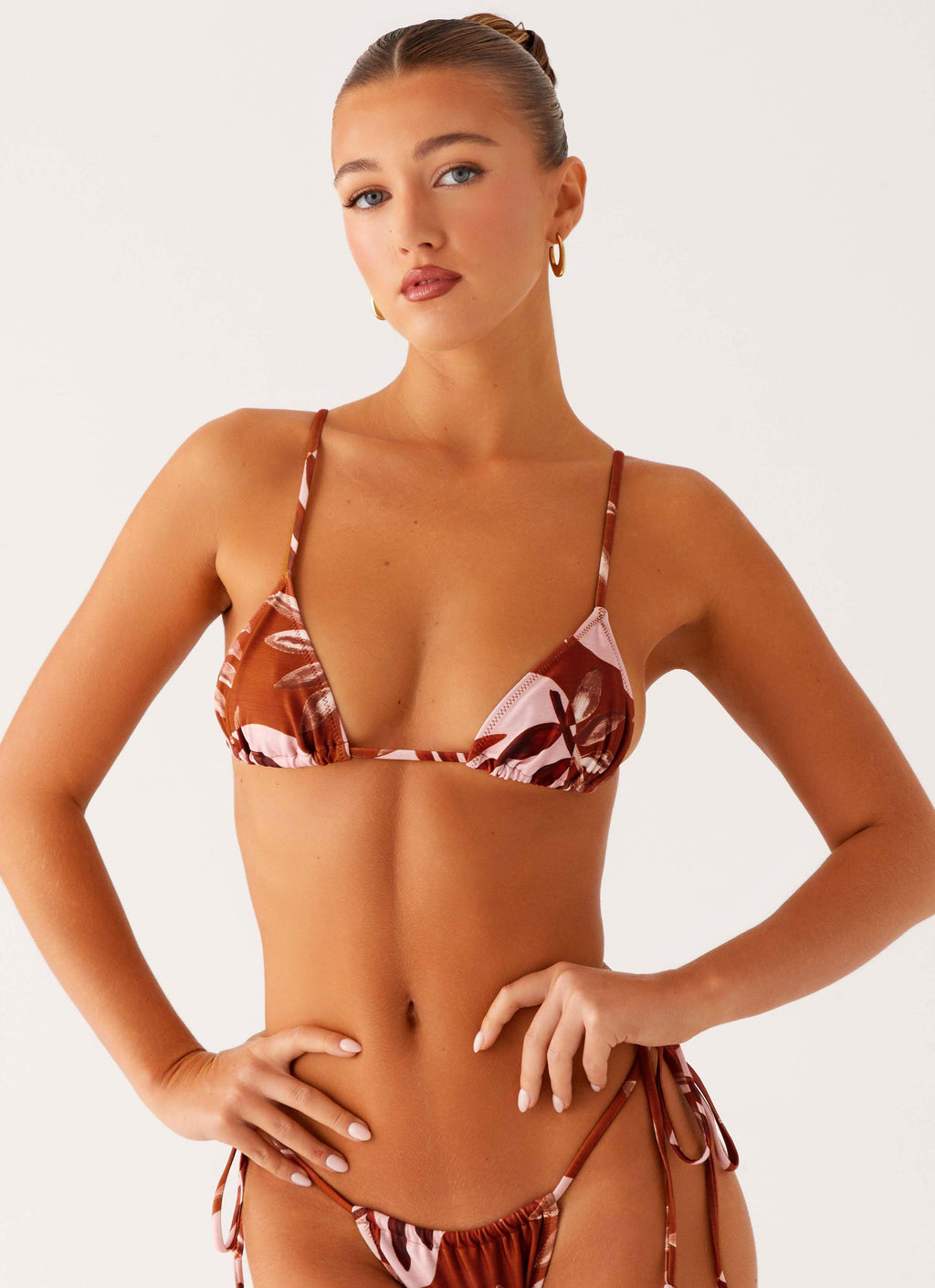 Calista Bikini Top - Cinnamon Palm