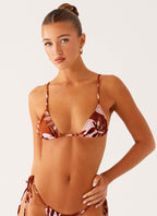 Calista Bikini Top - Cinnamon Palm