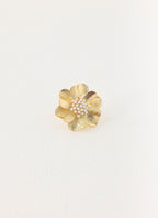 Camellia Pearl Ring - Gold
