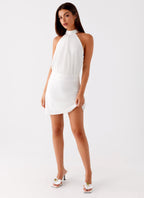 Camera Shy Mini Dress - Ivory