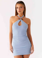 Camille Mini Dress - Cornflower Blue