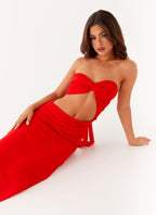 Carla Maxi Dress - Red