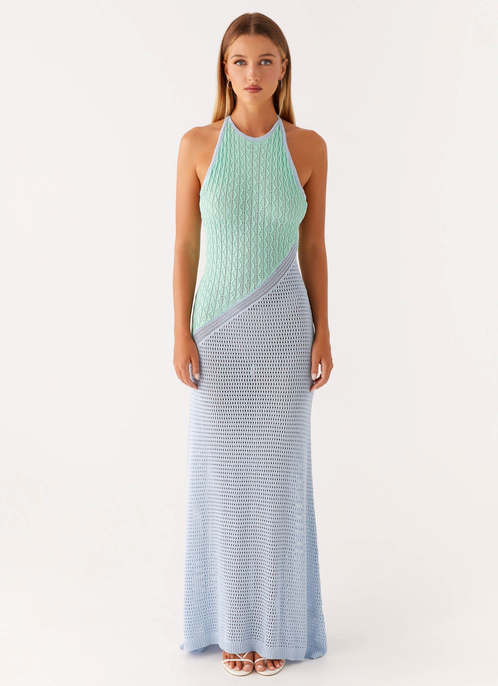 Caspa Crochet Maxi Dress - Multi