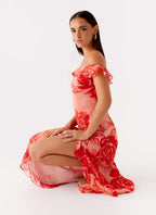 Cassiday Maxi Dress - Sicily Sunsets Print