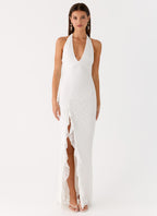 Charmed By You Maxi Dress - White