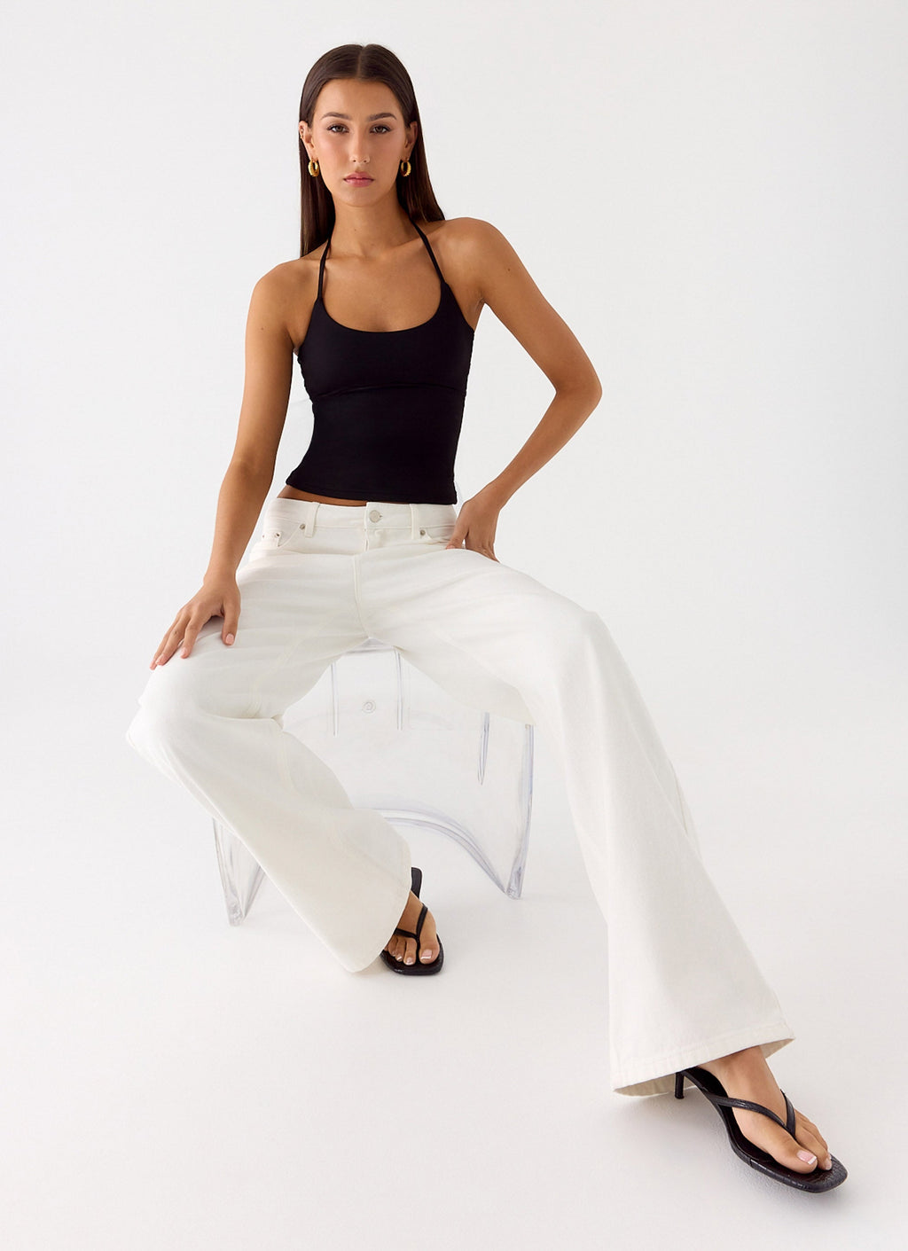 Chauncey Halter Top - Black