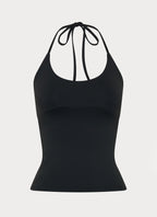 Chauncey Halter Top - Black
