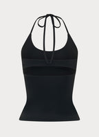 Chauncey Halter Top - Black