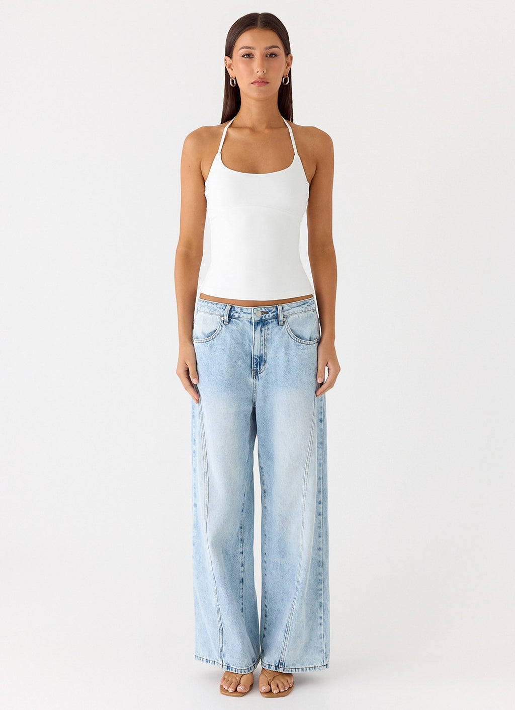 Chauncey Halter Top - White